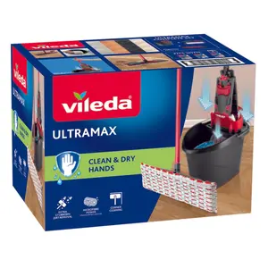 Vileda Ultramax Box, komplett med platt mopp och hink