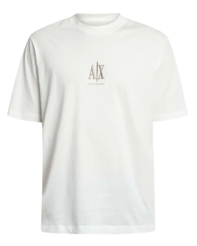 Armani Exchange T-shirt Off White Str. L
