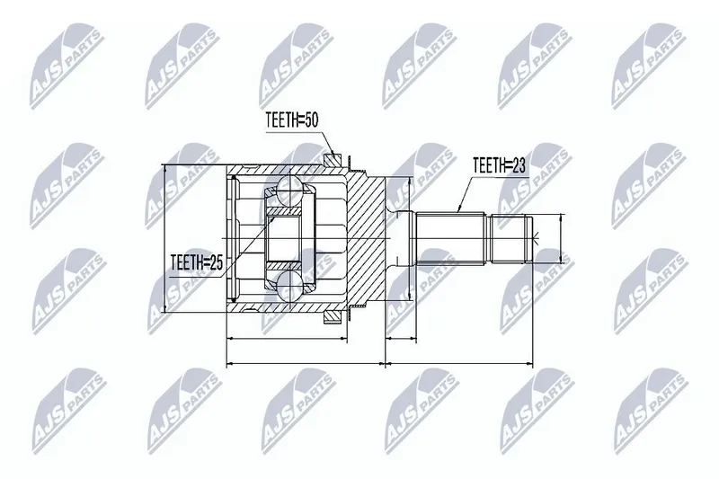 Ledsats, drivaxel NTY NPZ-HD-048