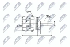 Ledsats, drivaxel NTY NPZ-HD-048
