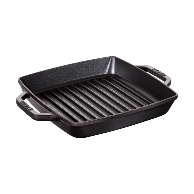 STAUB Staub Pure grillpanna gjutjärn kvadratisk svart 23 cm