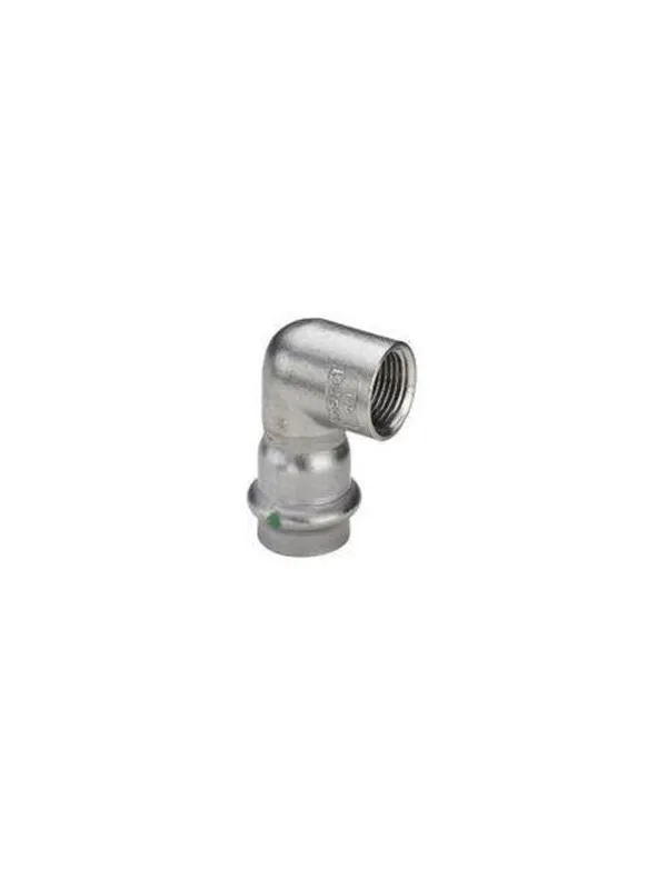 Viega Sanpress Inox transition angle 90° socket/socket 22 mm x 3/4″” stainless steel