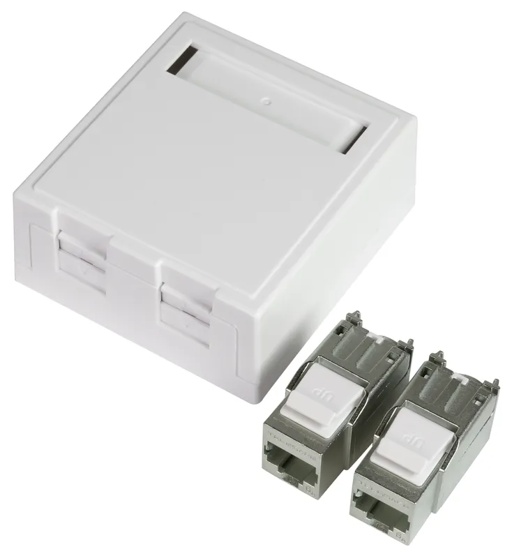 Elko EKO02825 Modularuttag 6 A, RJ45 2 kopplingar