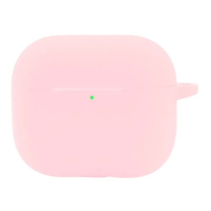 AirPods 4 Fodral Bluetooth-hörlurar Silikonfodral Skydd för öronsnäckor – Rosa