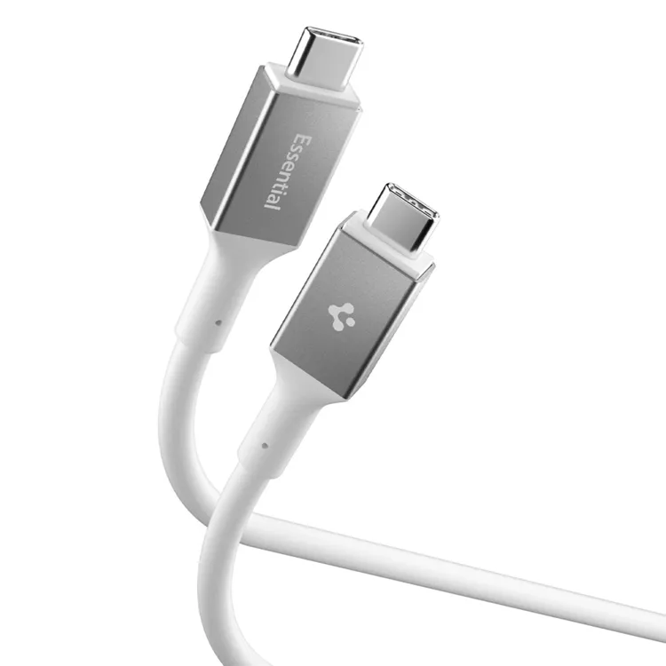 Spigen Essential 100W - USB-C USB-C - 1.2m - Vit