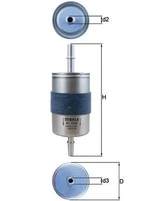 Bränslefilter MAHLE KL 1055