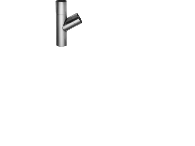 Rheinzink pipe branch 60° 76/76mm