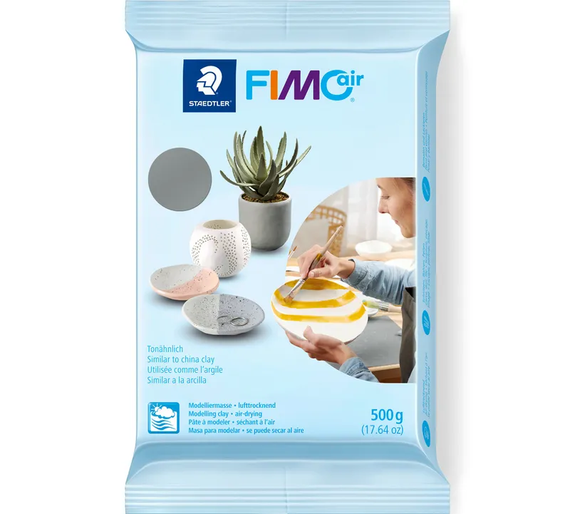 FIMO Air modellera 500g Grå Staedtler