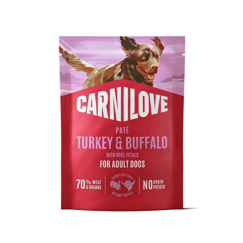Carnilove Dog Adult Turkey & Buffalo with Rose Petals Paté Våtfoder till Hund 300 g