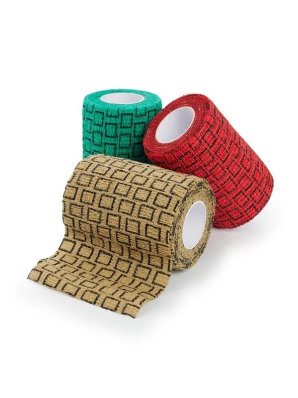KRUUSE SafeVet® Bandage, 7,5 cm x 4,5 m, mix 3 fär
