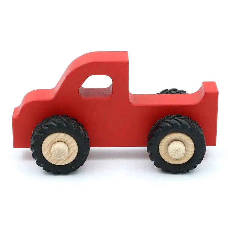 Träbil Pickup Henry – Röd