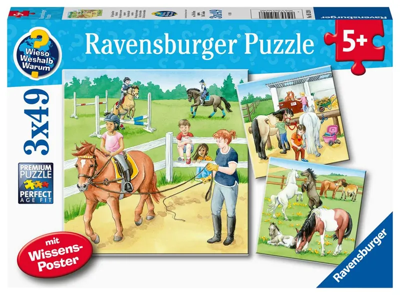 Barnpussel – En dag på stallet, 3×49 bitar