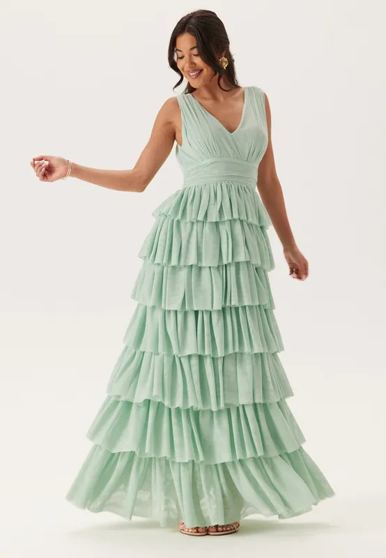 Tulle Frill Gown (#5990)