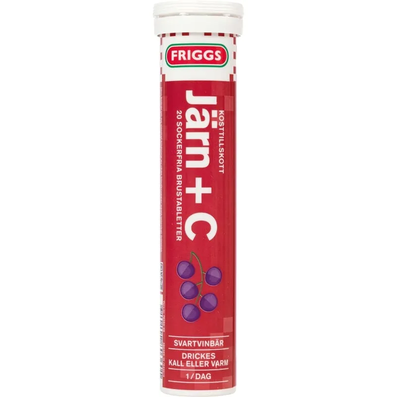 Friggs Järn + C- Vitamin 20 brustabletter