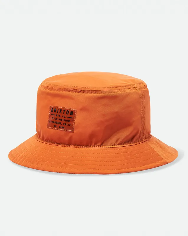 Brixton Vintage Nylon Packable Bucket Orange