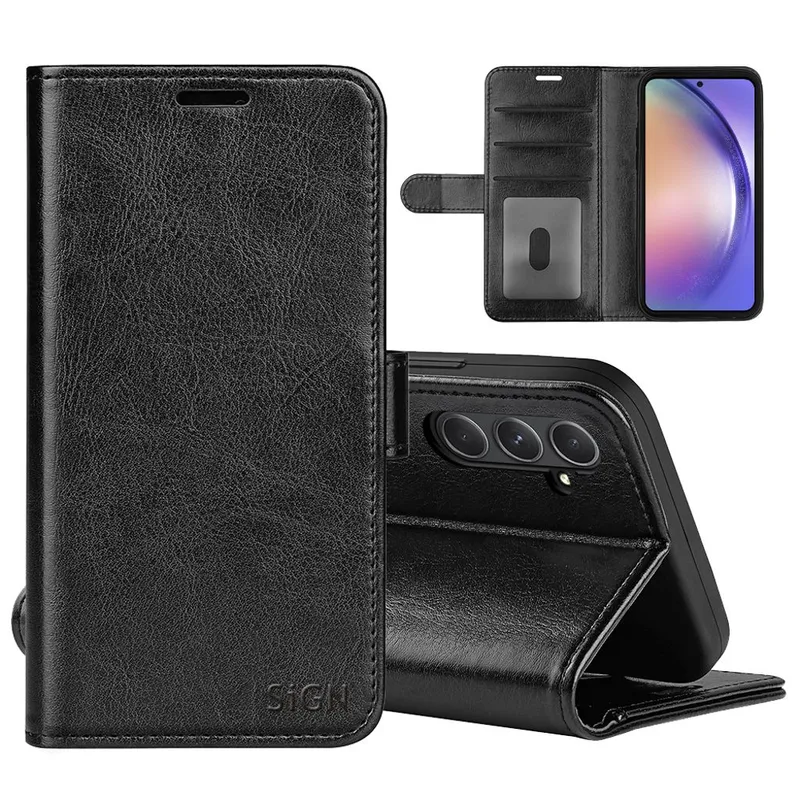 SiGN Plånboksfodral till Samsung Galaxy A55 – Svart