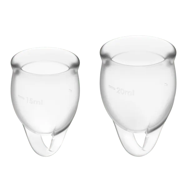Feel Confident Menstrual Cup Transparent Menskoppar