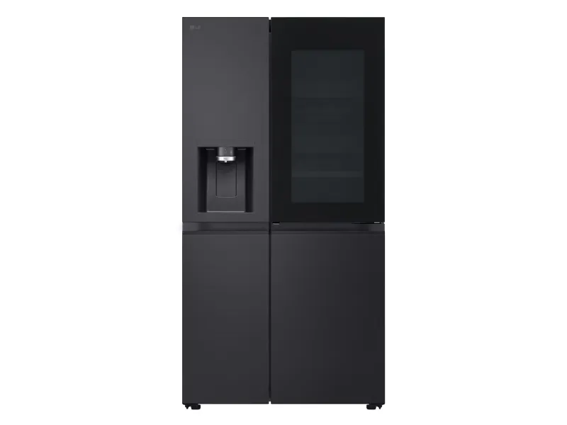 628L InstaView Door in Door™ Side by Side (Essence Black), Energiklass D, Vatten/is utan röranslutning, Smart Diagnosis™ med Wi-Fi – GSXE91EVAD