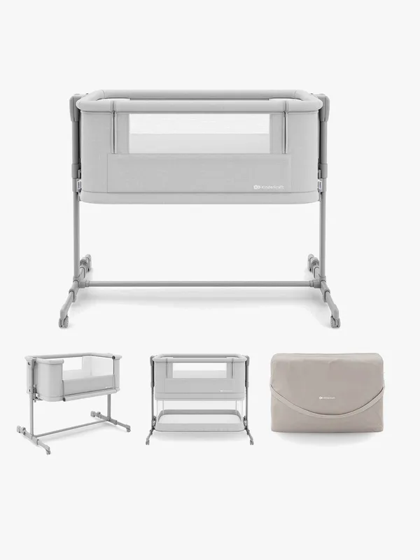 Kinderkraft Nestee Grow 2 Resesäng, Light Grey