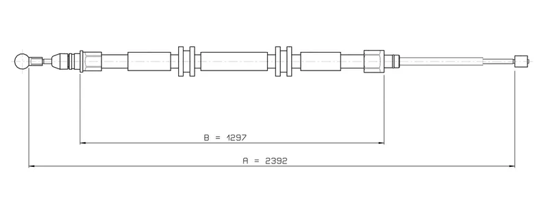 Handbromsvajer METZGER 11.6686