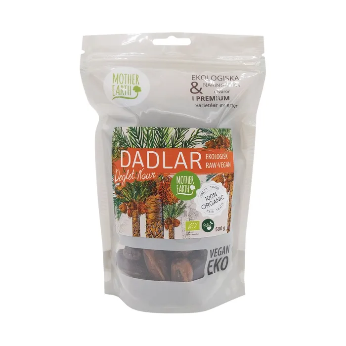 Mother Earth Dadlar Deglet Nour Kärnfria RAW & EKO 500 g
