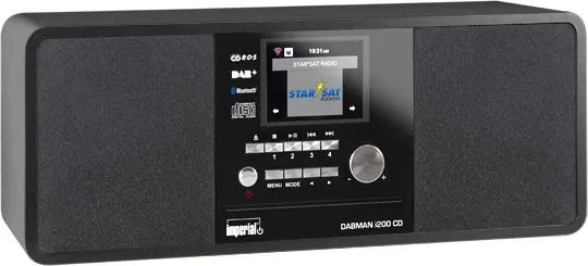 DABMAN i200 CD Multifunktionsradio DAB+ / FM / Internet / Bluetooth Svart