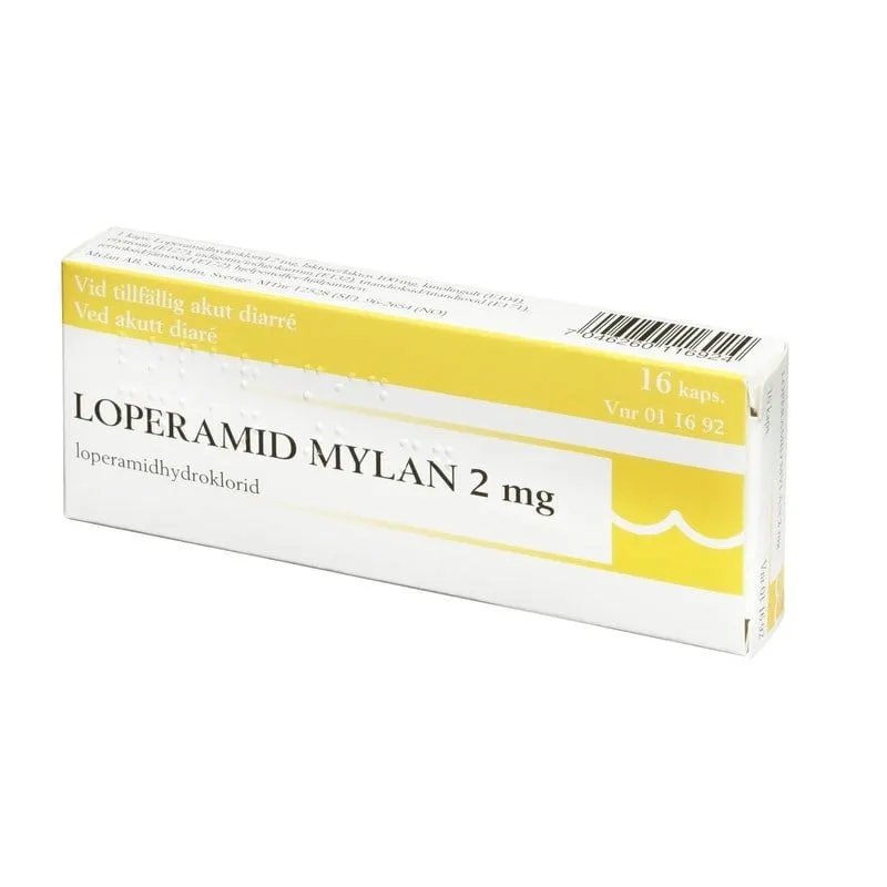 Loperamid Mylan, kapsel, hård 2 mg 16 st