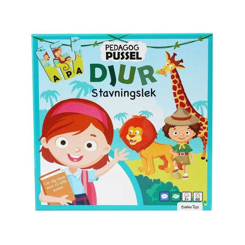 Pedagog Pussel Djur Stavningslek, Barbo Classic (SE)