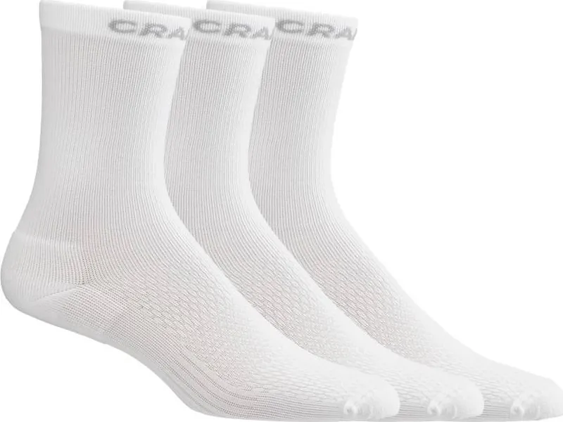 Craft Core Dry High Sock 3-Pack White (#4830)