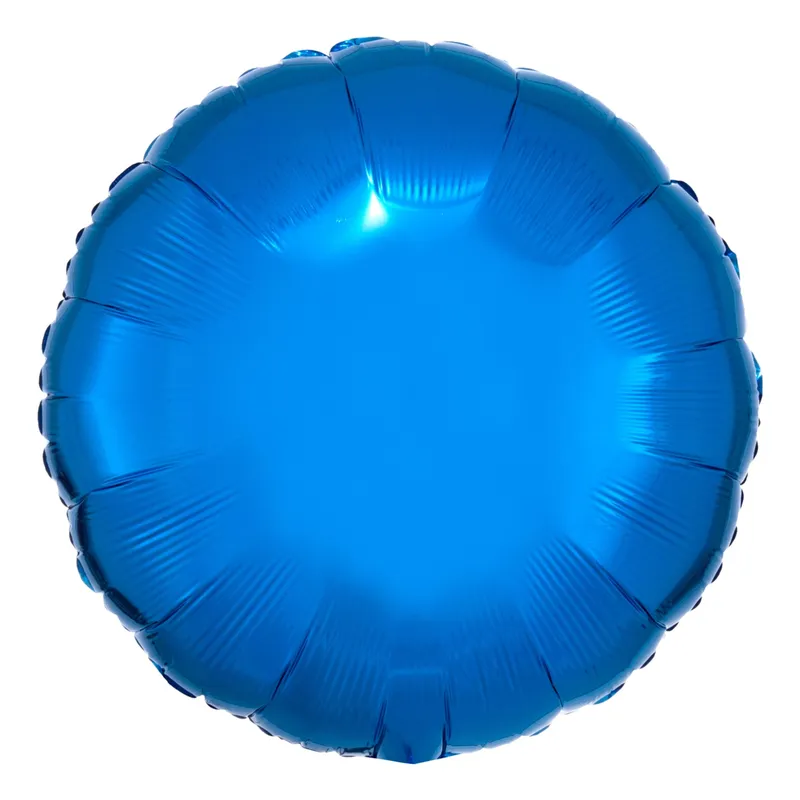 Folieballong Rund Metallic Blå