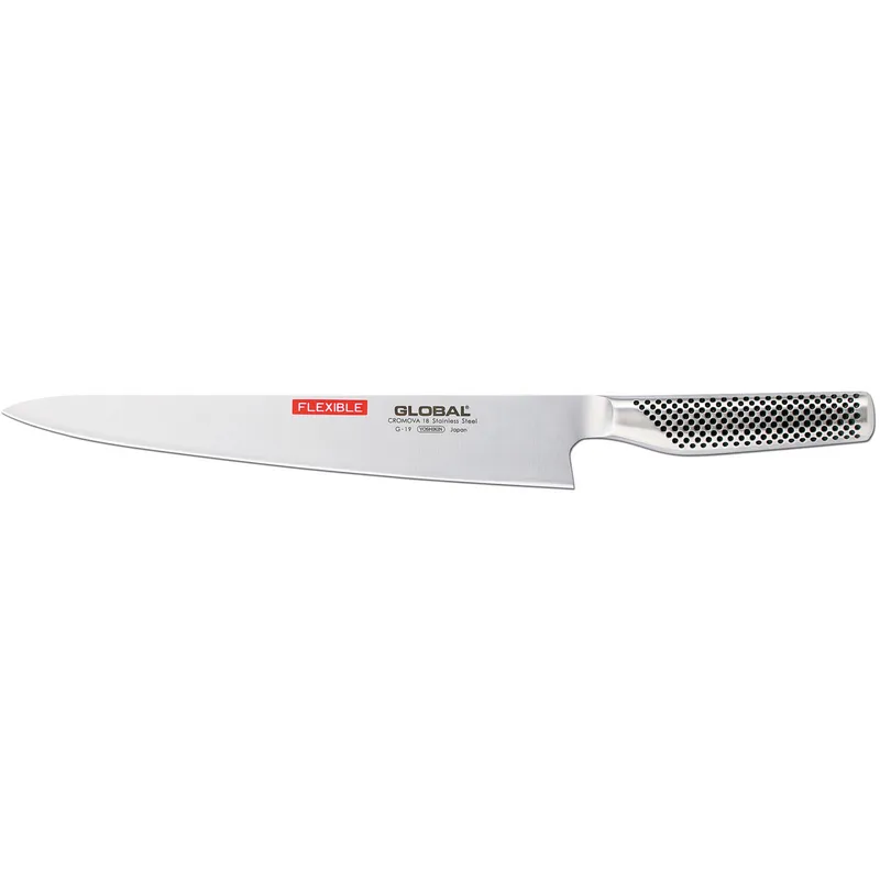Global Global G-19 Bred filékniv 27 cm flexibel Rostfritt stål