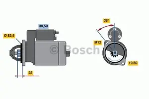 Startmotor BOSCH 0 986 016 890