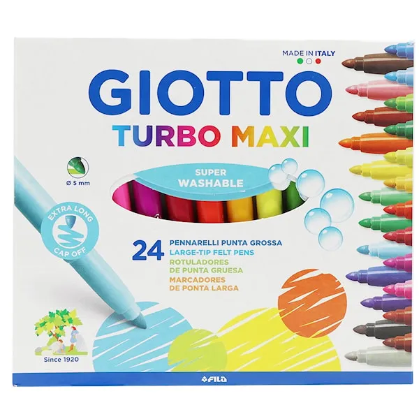 Tuschpennor Extra Tjocka 24 pack Giotto