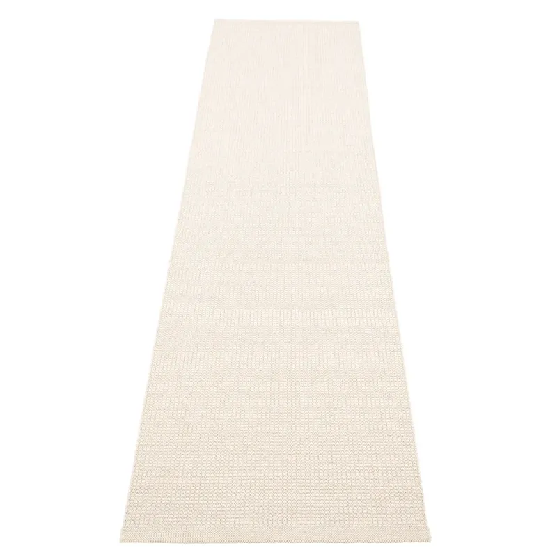 Pappelina, Emm matta 70 x 300 cm Vanilla/White Metallic