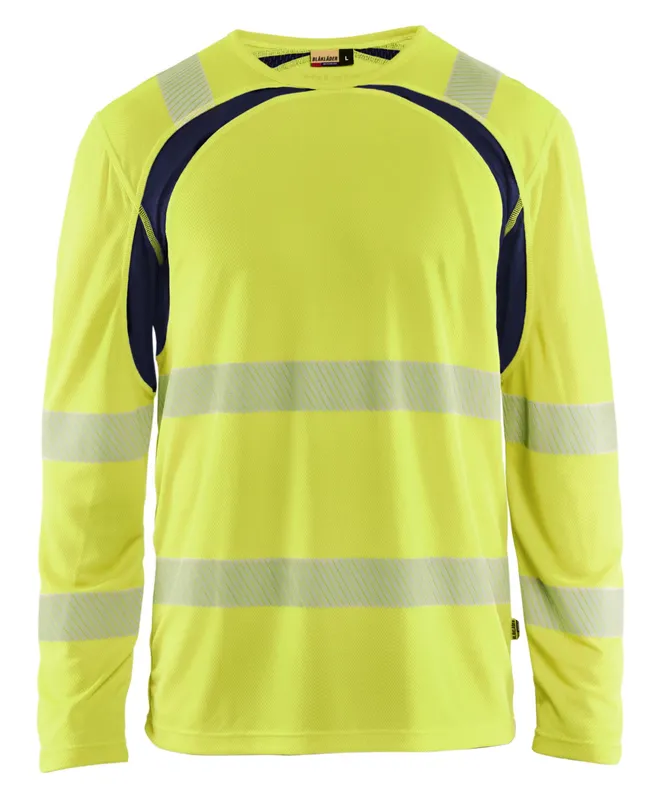 Blåkläder 359910133389XL T-shirt varsel, gul/marinblå Gul/marinblå
