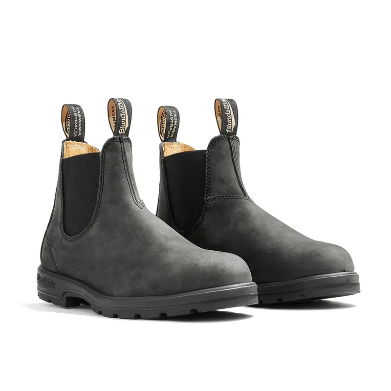 Blundstone unisex. 587 Ankelkängor i läder 587 svart (45), Hud, Karta, 1 till 3 cm, Ingen, Casual
