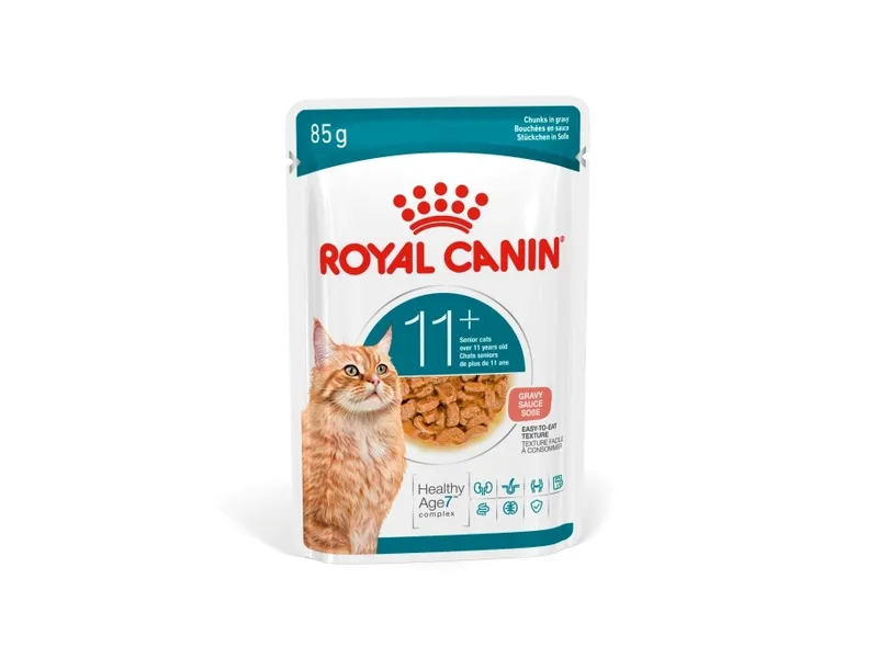 Royal Canin Ageing 11+ bitar i sås våtfoder för katt 12x85 g