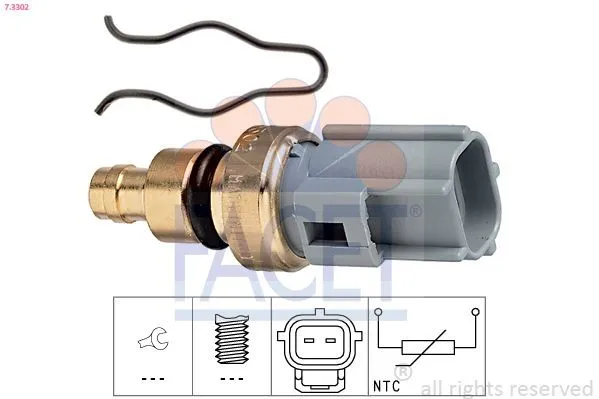 Sensor, kylmedietemperatur FACET 7.3302