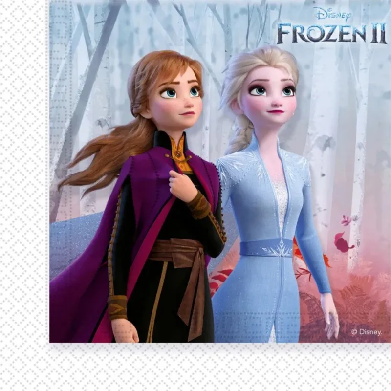 Disney Frozen 2 Servetter Anna & Elsa 33 x 33 cm 20-pack