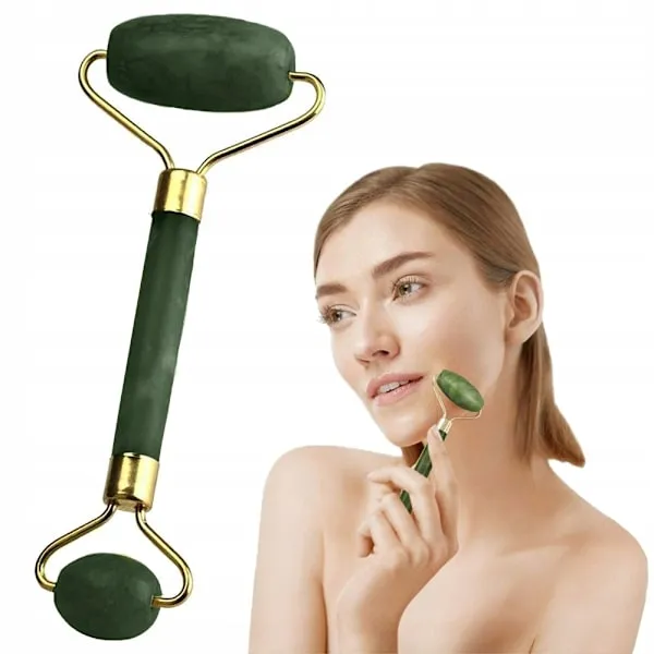 Ansiktsmassage / Massage Jade Roller - Massera ansiktet