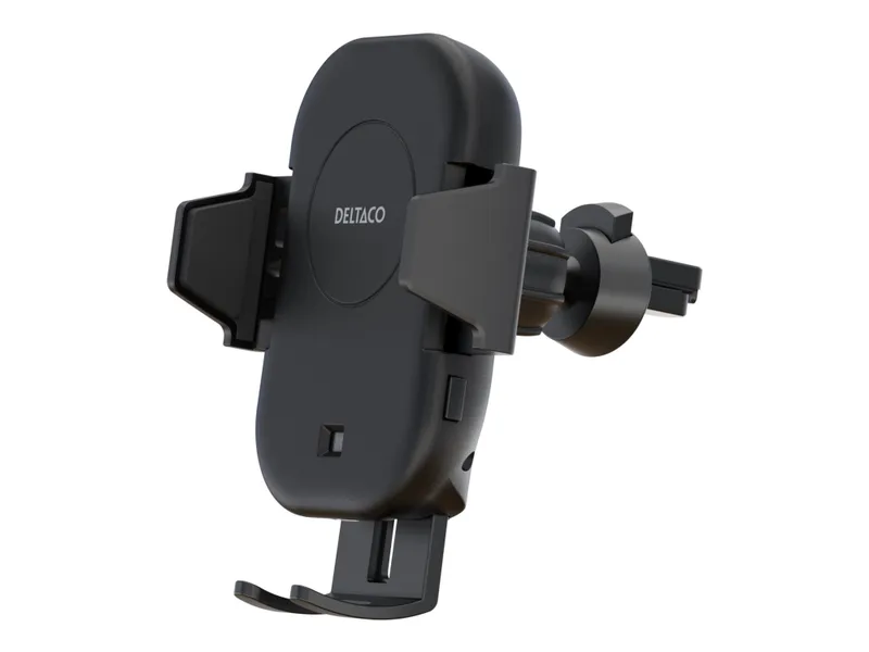 Deltaco Wireless car charger | 15 W | automatic open and close | dual mounts | black