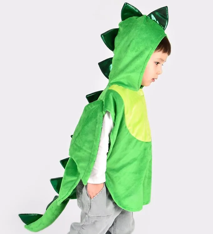 Den Goda Fen Maskeradkläder - Drake Kappa - Grön