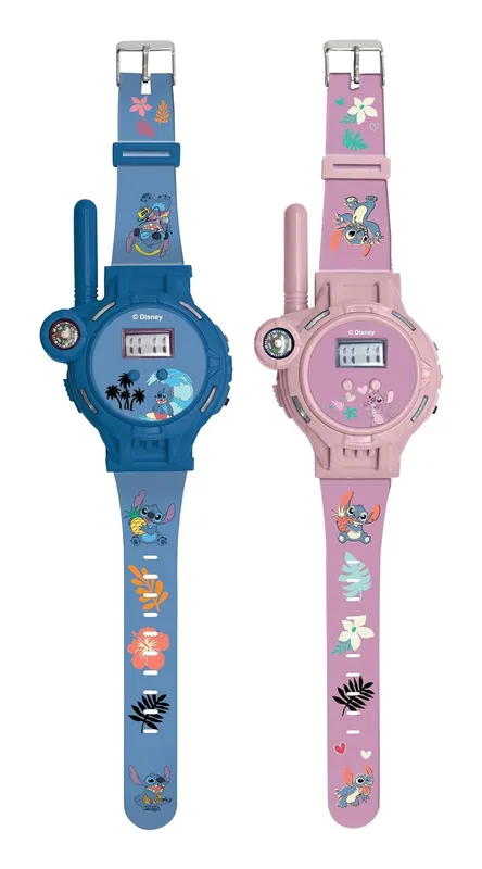 Lexibook Disney Stitch Walkie-talkie-klockor 2-i-1 200 m