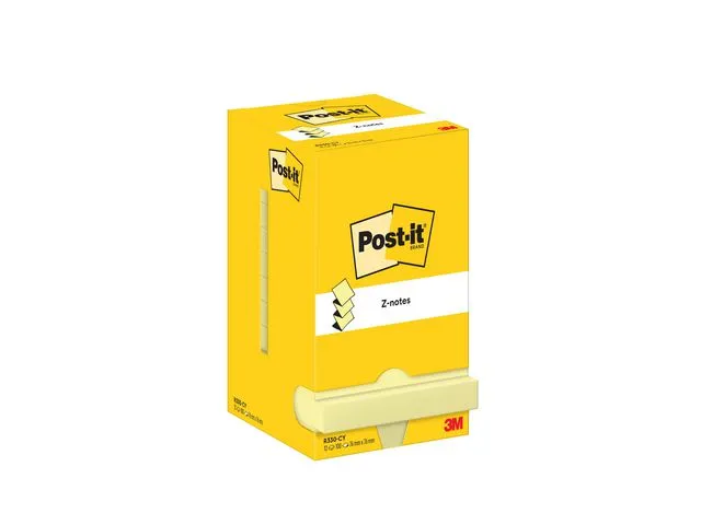 Notes POST-IT Z-block 76x76mm gul (12)