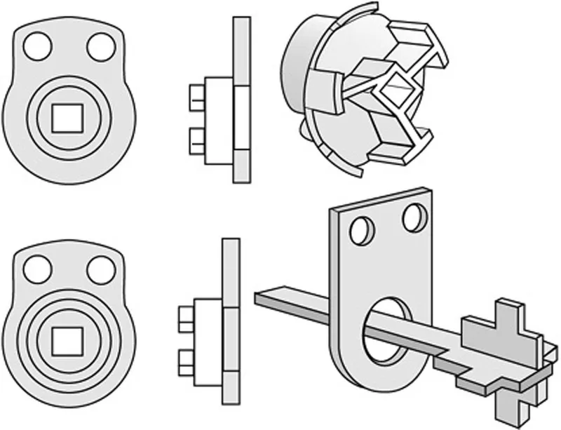 ASSA 427567-57 Bricka förzinkad