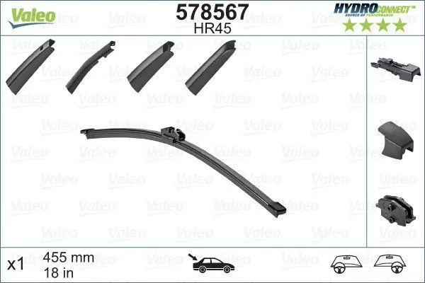 VALEO 578567 Bakrutetorkare