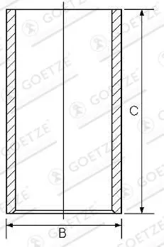 Cylinderfoder GOETZE ENGINE 14-011041-00