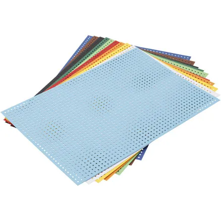 Creativ Company - Cross Stitch Cardboard Various Colors 10 Sheets
