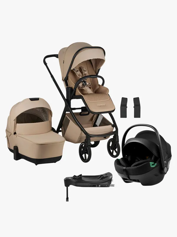 EasyWalker Zoey Duovagn inkl. Axkid GOKID Babyskydd & Bas, Almond Taupe