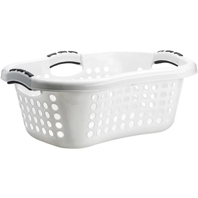 Plast1 Ergonomisk tvättkorg 45 l, vit